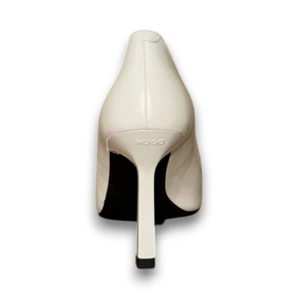 HUGO Katniss Pump 90 Women's White Leather Stiletto Heels US 7 (EU 37) MSRP $232 - Picture 8 of 9